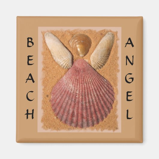 Angel de plage Magnet (Devant)