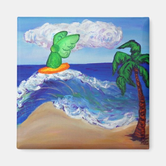 Angel de surf Raphael Magnet (Devant)