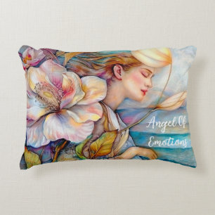 Angel d'émotions Coussin d'accentuation turquoise