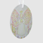 Angel des Coeurs Art Cadeau de vacances Ornament (devant)