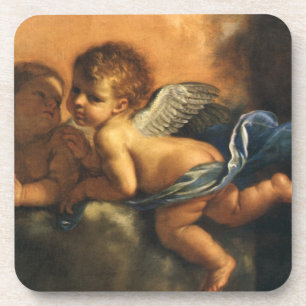 Angel detail, Patron Saints of Modena van Guercino Bier Onderzetter
