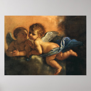 Angel detail, Patron Saints of Modena van Guercino Poster