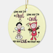 Angel Devil Keramisch Ornament (Links)