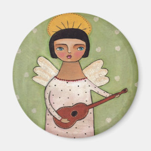 Angel die de gitaar speelt magneet