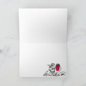 ANGEL DIE EEN PINKSTROOMMONOGRAM BETEKENT NOTITIEKAARTJE (Binnen)