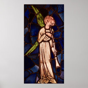 Angel die een trompet speelt, c.1280 poster