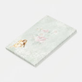 Angel die een Violin speelt op achtergrond Post-it® Notes (Schuin)