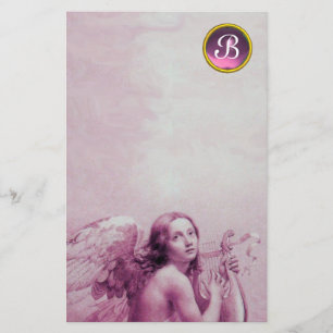 ANGEL DIE LYRA OVER DE KLEUTEN SPEELT , GEM MONOGR BRIEFPAPIER