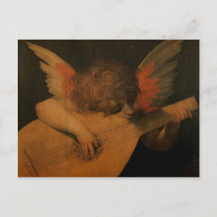 Angel die Muziek afspeelt Briefkaart