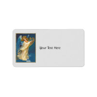 Angel die muziek speelt op een Harp