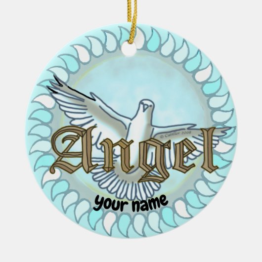Angel Dove ornament (Voorkant)