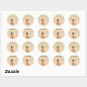 Angel & Doves Sticker Gift Label (Vel)