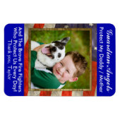 Angel du gardien - Magnet du service d'incendie (Horizontal)