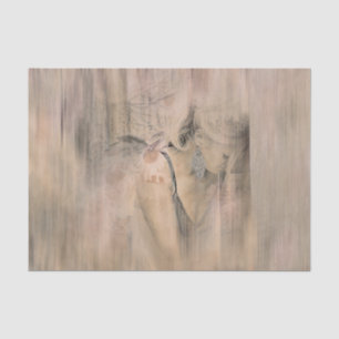 Angel Elegant Boho Floral Antiek Sepia Etheral Tissuepapier