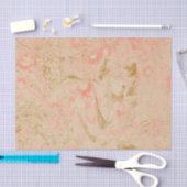 Angel Elegant Heavenly Sepia Pink Floral Antiek Tissuepapier (Craft)