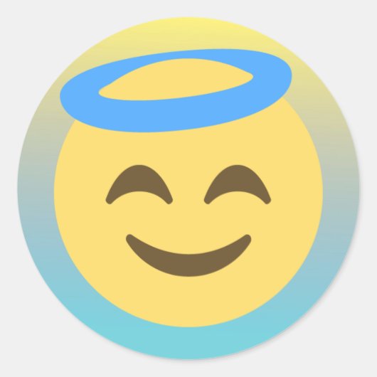 Angel Emoji Ombre Stickers (Voorkant)