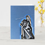 Angel en Contrail Kaart (Gele Bloem)