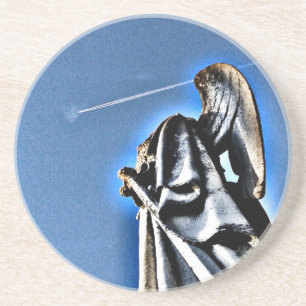 Angel en Contrail Zandsteen Onderzetter
