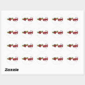 Angel en Devil Hearts Ronde Sticker (Vel)