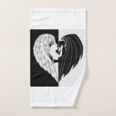 Angel en duivel bad handdoek (Handdoek)