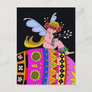 Angel en een Pysanka Briefkaart