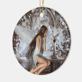 Angel en Haar hond Keramisch Ornament (Links)