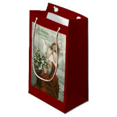 Angel en Santa Gift Bag Klein Cadeauzakje (Voorkant Gekanteld)