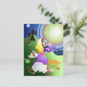 Angel en Shepherds Briefkaart (Staand voorkant)