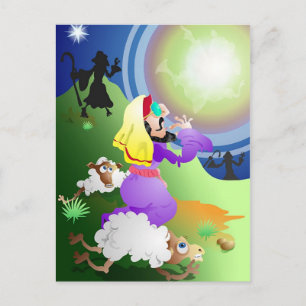 Angel en Shepherds Briefkaart