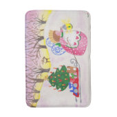 Angel en Sled Bathmat Badmat (Voorkant Verticaal)