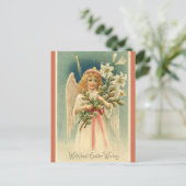 Angel en Star Beams Pasen Briefkaart (Staand voorkant)