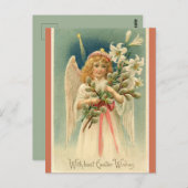 Angel en Star Beams Pasen Briefkaart (Voorkant / Achterkant)