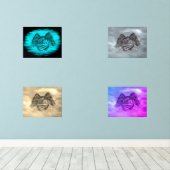 Angel Eros en amour, design noir et vert (Parquet)