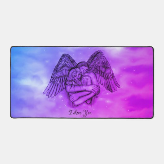Angel Eros in Liefde, ik hou van je Bureaumat (Voorkant)