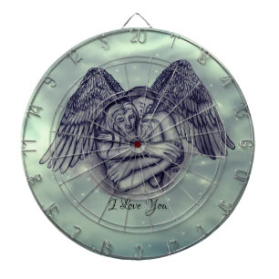 Angel Eros in Liefde, ik hou van je Dartbord