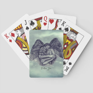 Angel Eros in Liefde, ik hou van je Pokerkaarten