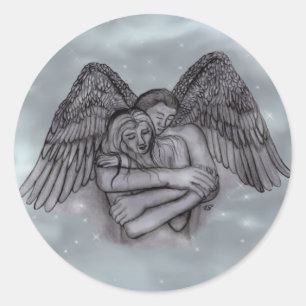 Angel Eros in Love Ronde Sticker
