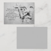 Angel Et Croix Après Les Funérailles Merci Cartes (Devant / Derrière)