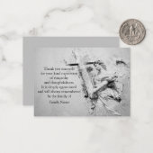 Angel Et Croix Après Les Funérailles Merci Cartes (Devant/Arrière en situation)