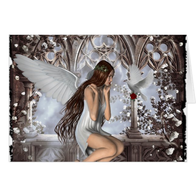 Angel et sa colombe (Devant horizontal)