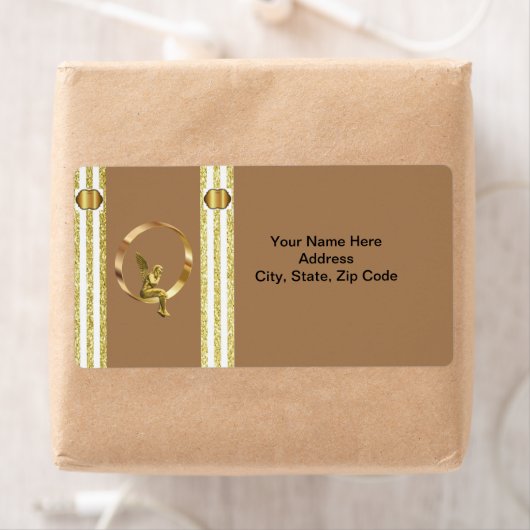 Angel Étiquette beige (En situation)