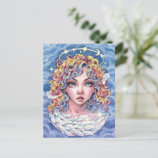 Angel Eyes Briefkaart (Staand voorkant)