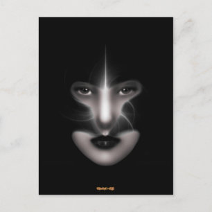 Angel Eyes Fractal Art Briefkaart