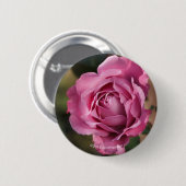 Angel Face Roos Ronde Button 5,7 Cm (Voorkant /achterkant)