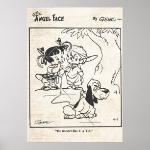 Angel Face stripverhaal "De hond houdt niet van ka Poster