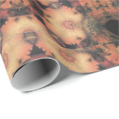 ANGEL FACES, BUTTERFLIES, STROMEN Abstract Rode br Cadeaupapier (Rol Hoek)