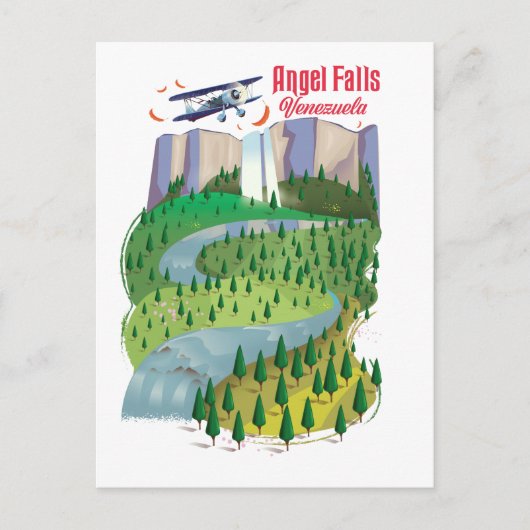 Angel Falls Venezuela Briefkaart (Voorkant)