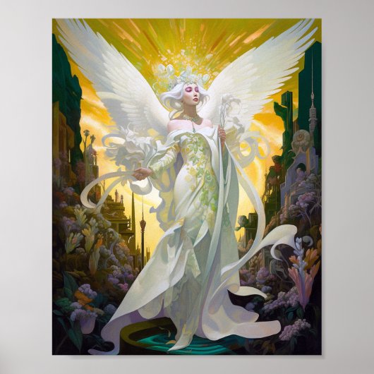 Angel Fantasy Art Poster (Voorkant)