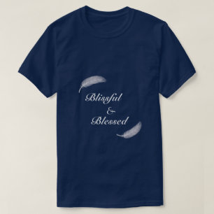 Angel Feather Blissful & Blessed Zen Blue T-shirt