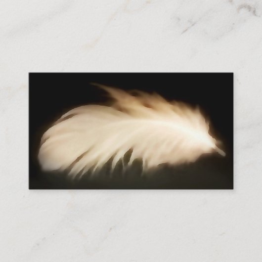 Angel Feather  Peace White Visitekaartjes (Voorkant)